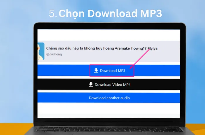 Chọn download MP3